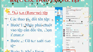 Tin học lớp 4: Bài 4:  Các thao tác với tệp