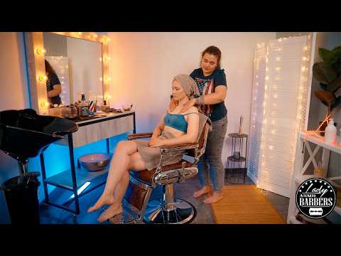 Lullaby of Relaxation ASMR Massage by Barber Lady Elle for Skinny Girls