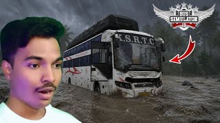 😱 KSRTC Bus Trapped in Deadly Flood! | BUSSID Gameplay 🚍🌊