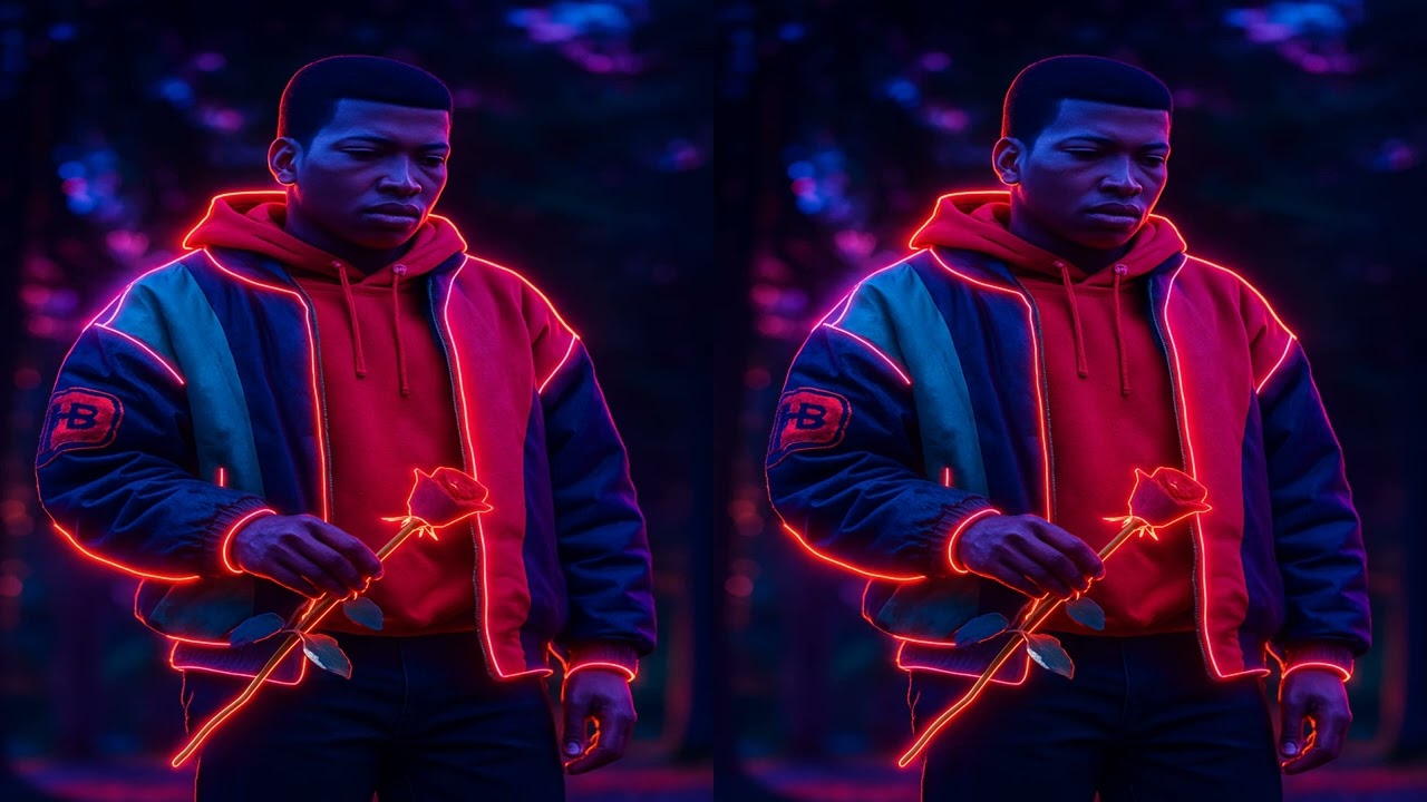 Kanan Starks at his mother Raquel Thomas's Funeral