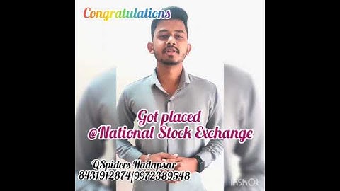 QSPIDERS HADAPSAR, CONGRATULATIONS NIKHIL LAHANE