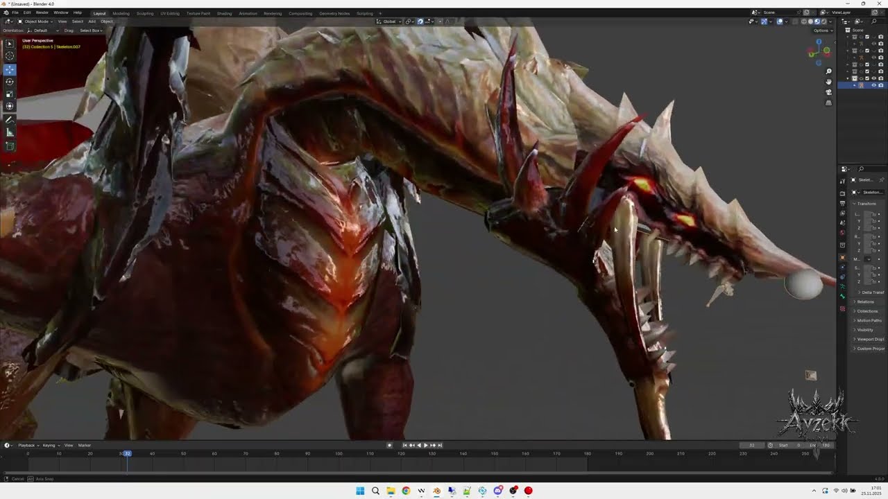VSRo unique yeni model iskelet animasyon - VSRo unique new model skeleton animation