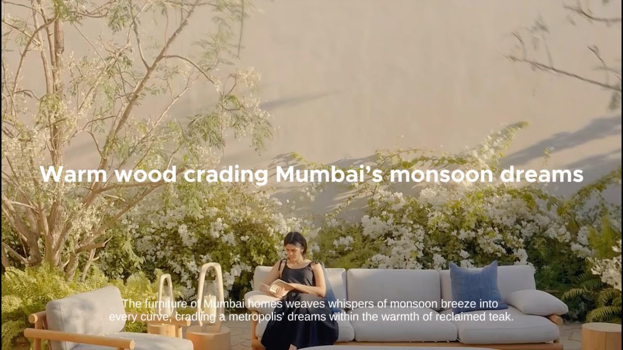 196.Indian Mumbai Home Furniture Garden Courtyard.