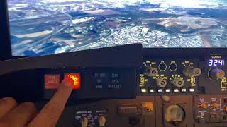 Prosim 737 fs2020 madrid barajas cockpit landing
