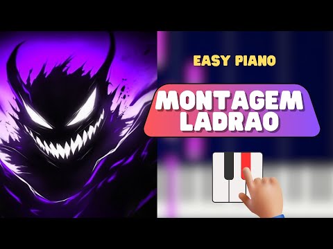 MONTAGEM LADRAO - Ultra Slowed ( Easy piano tutorial )