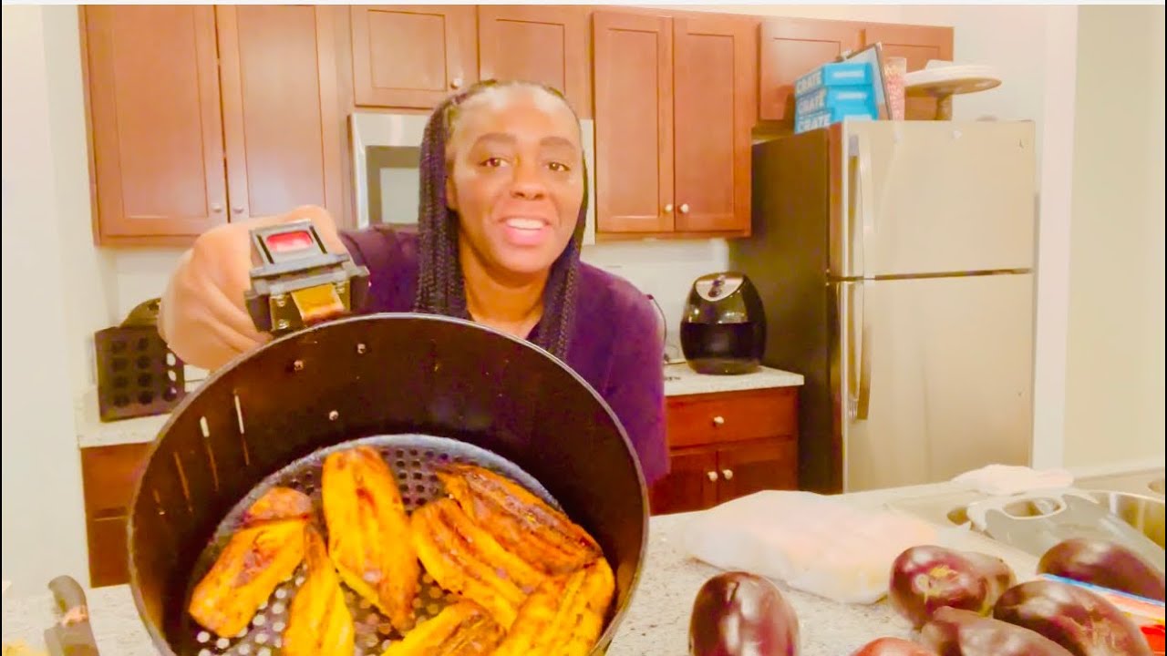 Air Fryer Plantains, Moldy Eggplants, & Getting Food Poisoning! YouTube