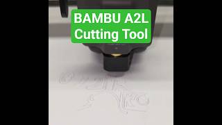Super Easy! 👌 Cutting Tool Attachment Bambu A2L For Custom Logo On Clothes #3dprinting #cricut