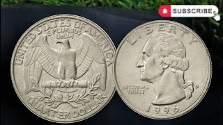 1996 United States Quarter Dollar – Washington Eagle Reverse Coin