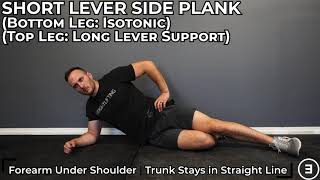 Short Lever Side Plank (Short Lever Isotonic, Long Lever Supported)