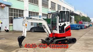 Mini Excavator EPA Engine 3 Ton Crawler Micro Digger 1 ton 2 ton Hydraulic Farm Small Excavator