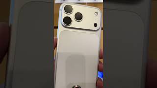 Scratches iPhone 17 Pro Max Silver, Amsterdam Apple Store.