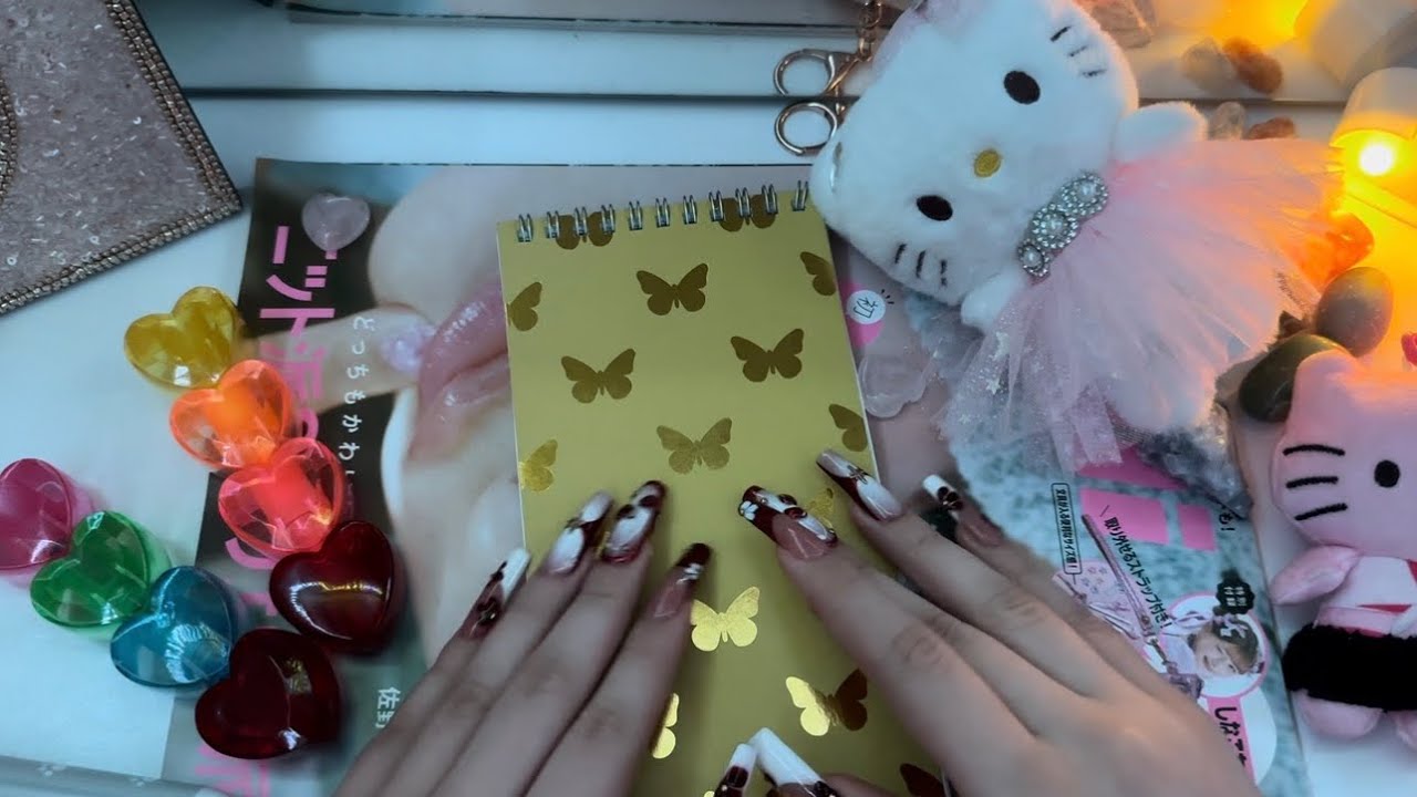 #ASMR Decorating a notebook
