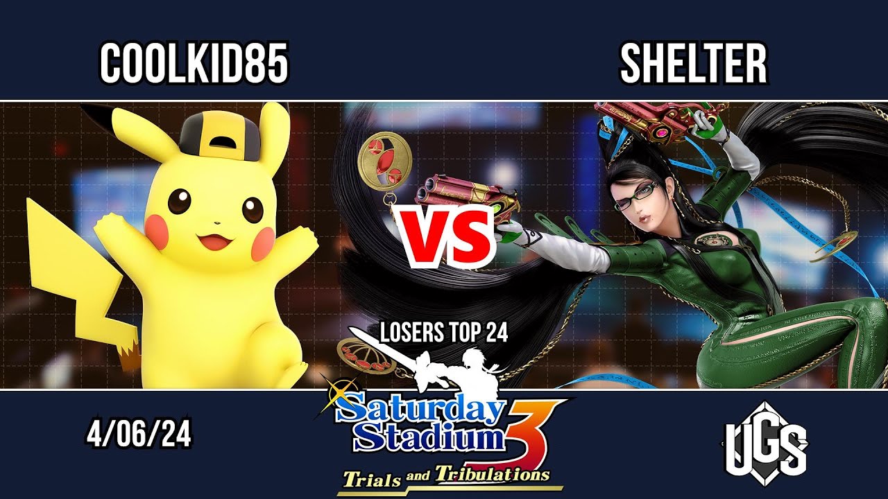 Saturday Stadium 3 - Losers Top 24 - CoolKid85(Pikachu) Vs. Shelter(Bayonetta)