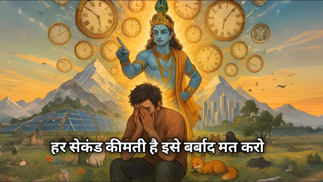 “Time Ka Respect Karo – Life Badal Jayegi!”|Shree Krishna bhagwan Motivational video