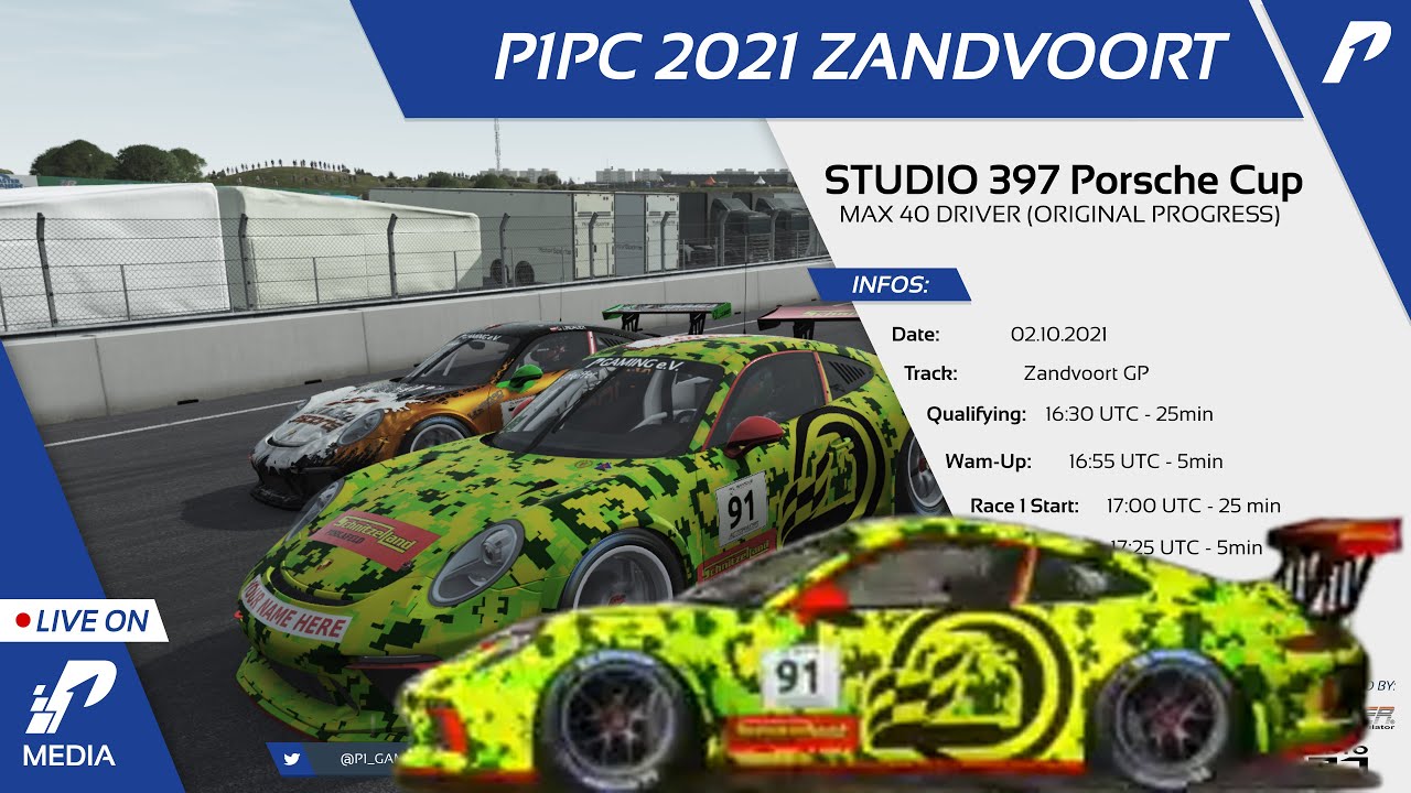 [rFactor 2] P1 Gaming | P1PC Zandvoort | #91 YourNameHere Racing