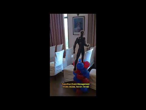 Superhero Birthday Party Decorations in Udaipur|Birthday Party Venues Rajasthan|Anchor,Flex,Sound