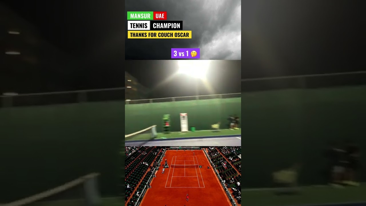 MANSUR UAE 🇦🇪 TENNIS CHAMPION BE REAL