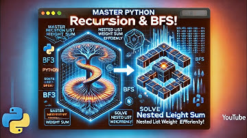 Python Challenge - Nested list weight sum using recursive function & BFS #DataEngineering #Interview