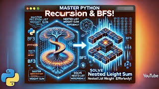 Python Challenge - Nested list weight sum using recursive function & BFS #DataEngineering #Interview