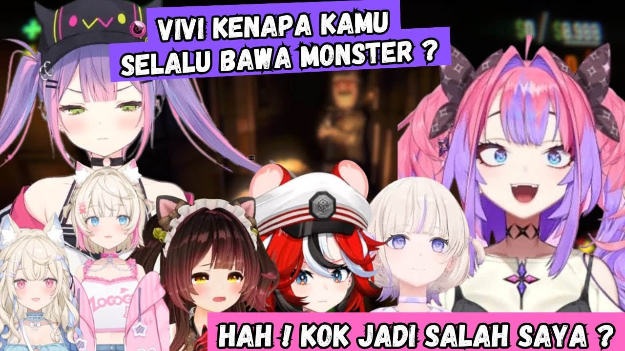 Vivi yang Selalu Bawa Monster dan Roboco yang Ngakak Liat Vivi Sama Hajime Diserang Monster di REPO