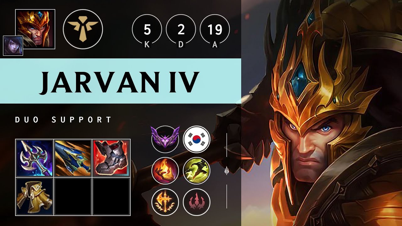 Jarvan IV Support vs Bard - KR Master Patch 25.20