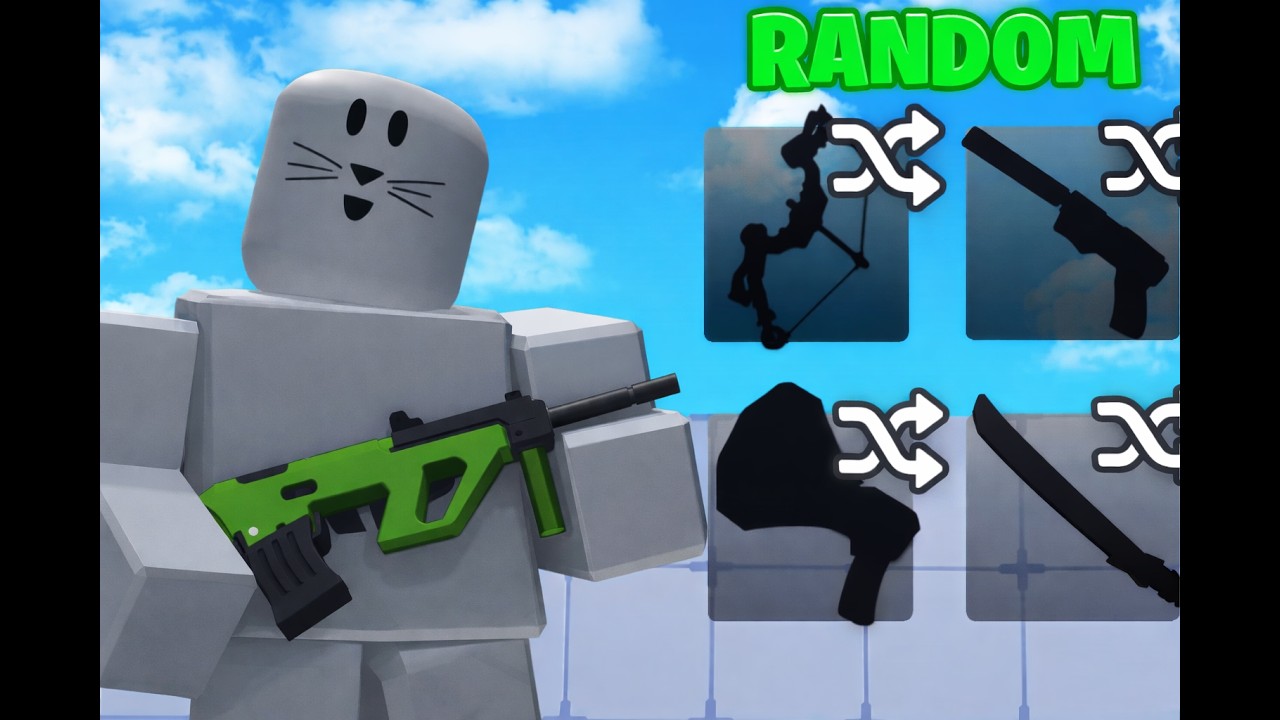 Roblox rivals but my loadout is random! - YouTube