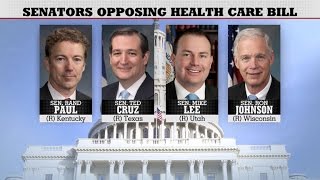 GOP rift as Senate health care bill revealed