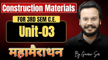Construction Materials | Unit-03 | G6 Batch | BTEUP 2025