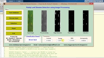 Paddy Leaf Disease Detection using matlab Project Source Code