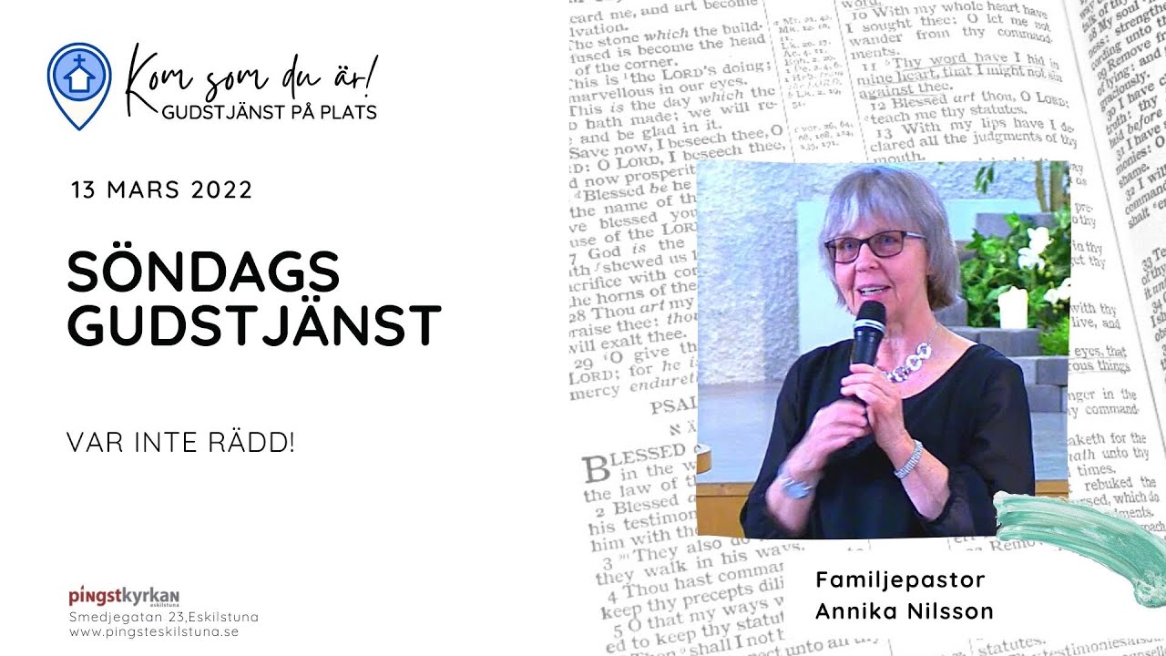 Var inte rädd! 2022-03-13 Annika Nilsson