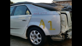 2003 Cadillac CTS Drivers Quarter Panel Trim n Fit Part 3 of ?