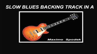 SLOW BLUES, BACKING TRACK GUITAR, HARMONICA, SAXOPHONE,  IN A chords