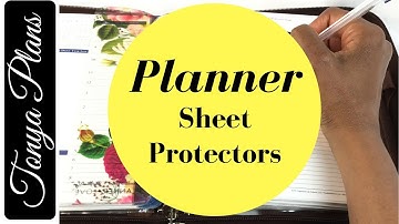 How I use sheet protectors in my planner binder and where I buy cheap inserts - Franklin Covey