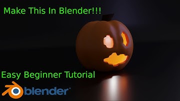 Blender Easy Beginner Tutorial | Halloween Jack-o-Lantern Modeling | Entire Process