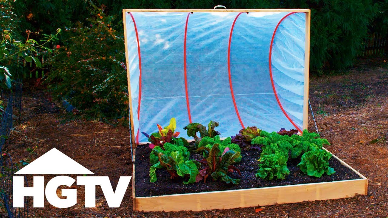 Make A Garden Cold Frame Using Hula Hoops Way To Grow Youtube