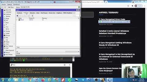 Routing OSPF 4 router mikrotik dengan simulator GNS3