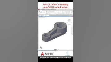 AutoCAD Basic 3D Modeling | AutoCAD Drawing Practice #AutoCADDrawingPractice #CADable #autocad3d