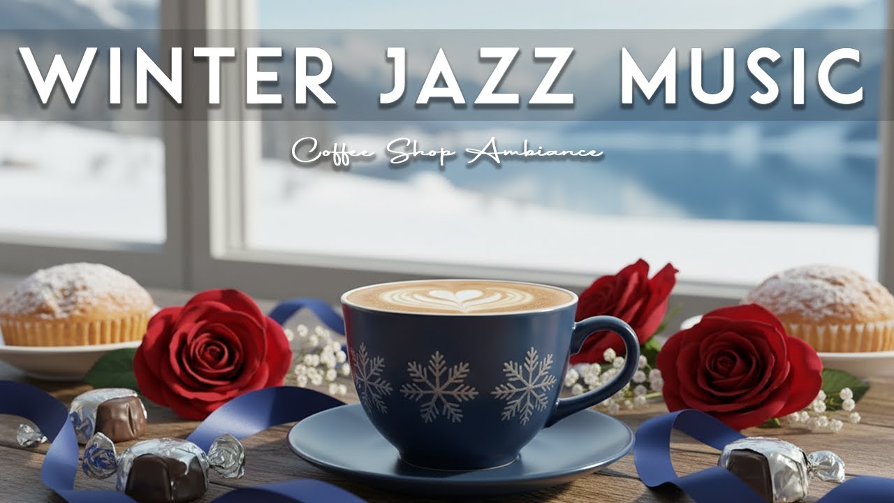 Winter Jazz Music ❄ Coffee Shop Ambiance & Sweet Jazz Cafe Music for Relaxing