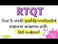 RTQT Framework Quiz