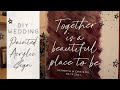 DIY Wedding Sign | Painted Acrylic Welcome Sign | Cricut Wedding Décor