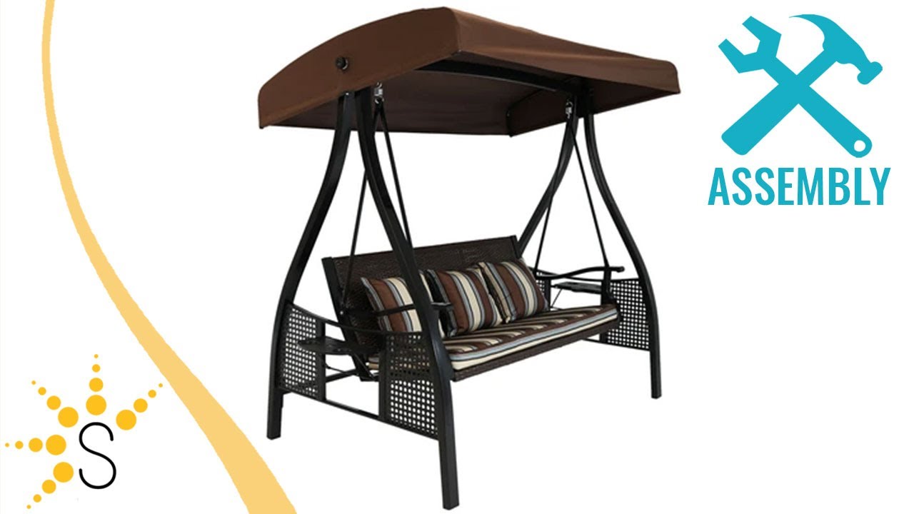 Sunnydaze deluxe outdoor patio swing sale