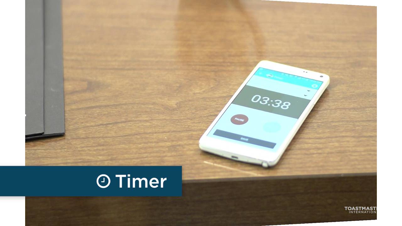 Toastmasters International Mobile App, Timer