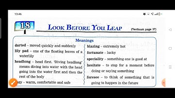 Look before you Leap Workbook Question Answers Complete ✅ Solution Std 3 English Balbharti