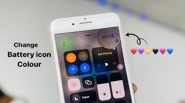 How to Change Battery icon Colour in any iPhone - iPhone new modifications