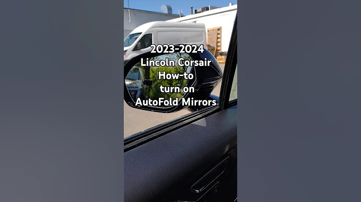 How to fold mirrors 2023 - 2024 Lincoln Corsair - AutoFold mirrors #shorts