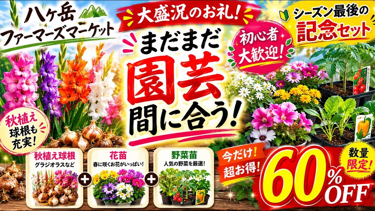 まだ間に合う！】八ヶ岳FM大盛況のお礼?初心者歓迎の超お得 園芸 
