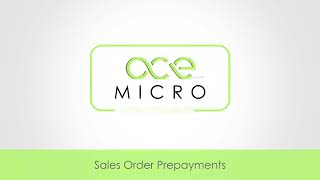 Sales Order Prepayments
