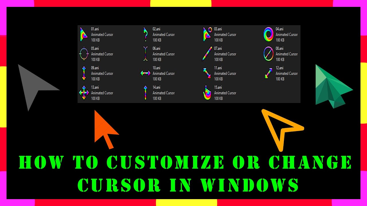 windows 10 how to customize cursor