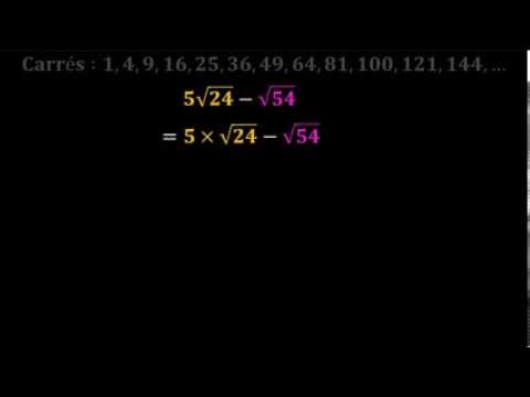 Vidéo: Comment Soustraire La Racine Carrée
