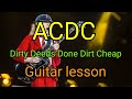 ACDC. Dirty Deeds Done Dirt Cheap. Guitar Lesson . Intro with FREE tab download.